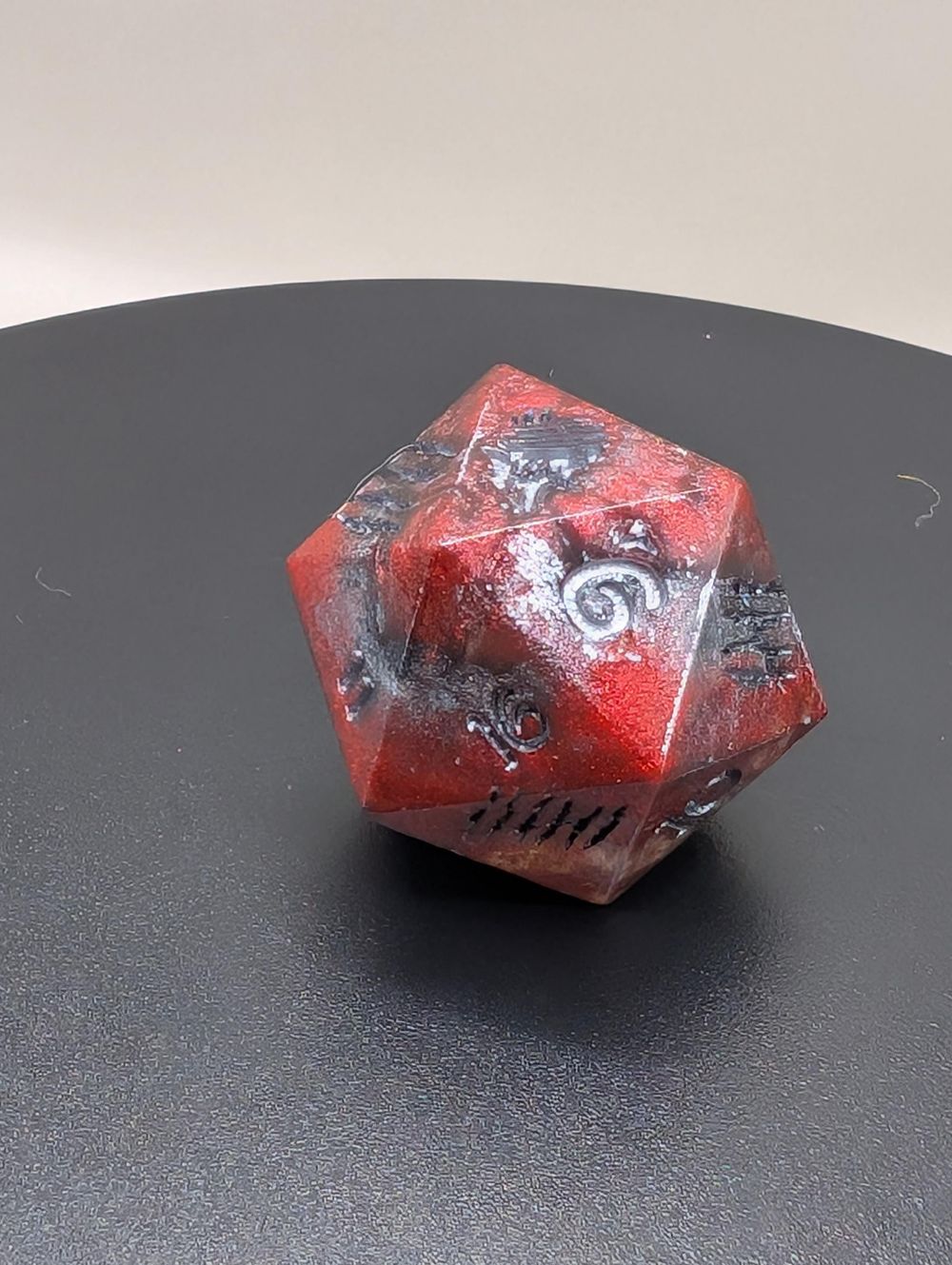 Blood Granite Warewolf Large D20
